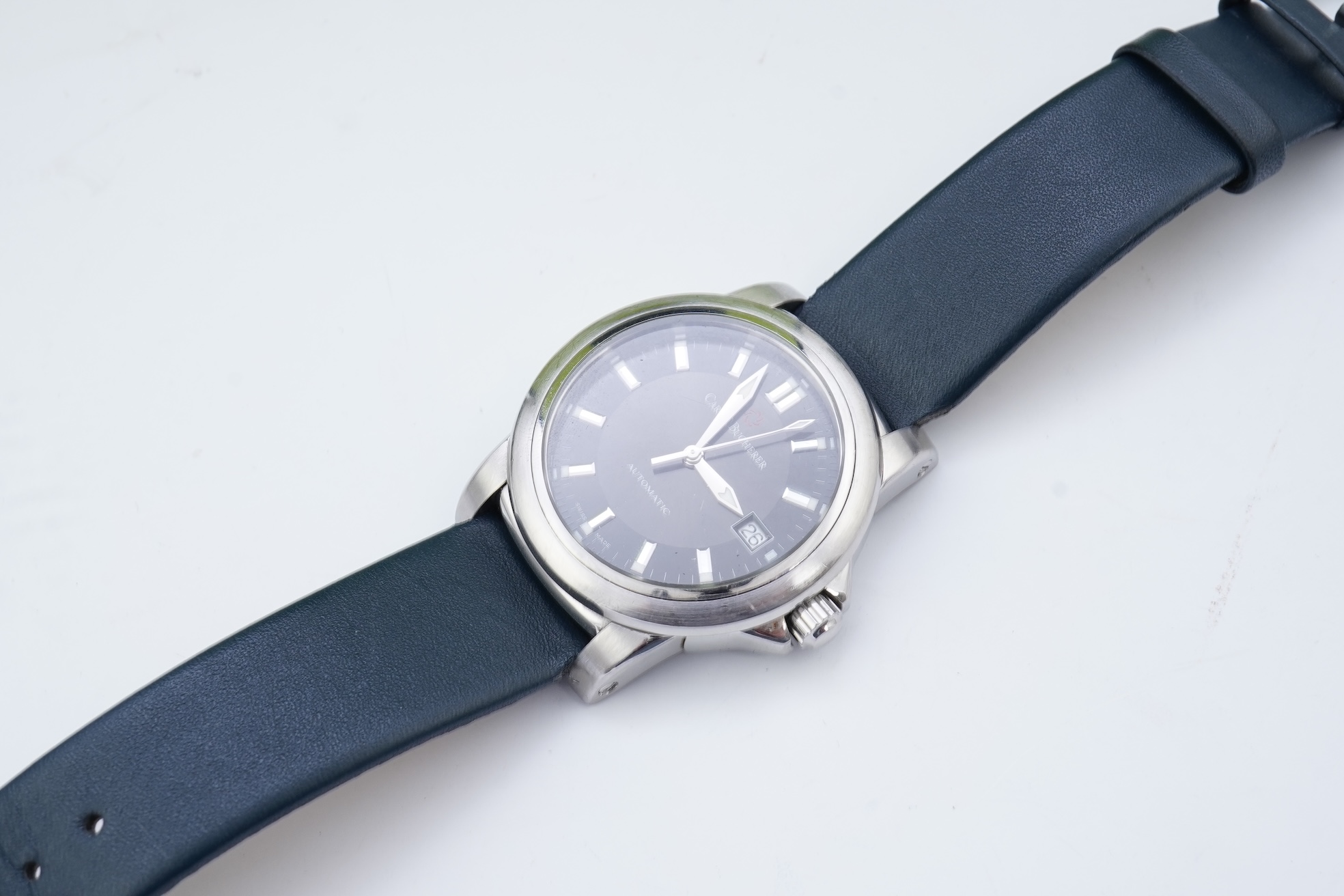 A gentleman's recent stainless steel Carl F. Bucherer Patravi Automatic wrist watch